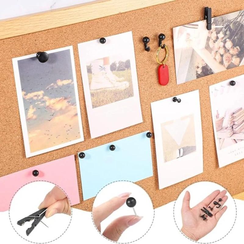 Multifunctional Creative Push Pin Clips Set Decorative Cork Board Map Photo Thumbtacks Combination Kit Office School Supplies