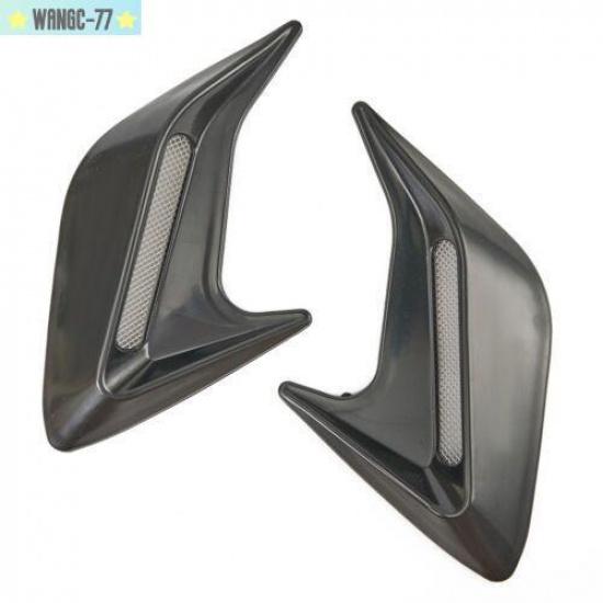 Universal Car Decorative Air-Flow Intake Hood Scoop Vent Bonnet Cover 2PCS New