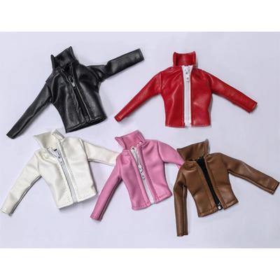 Handmade Doll Clothes Zipper Leather Jacket for 11.5 Inch 30cm Doll Clothes Doll Accessories Many Style for Choice