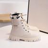 Girls' boots autumn and winter Korean version children's Martin boots, big girls' single boots, princess leather short boots