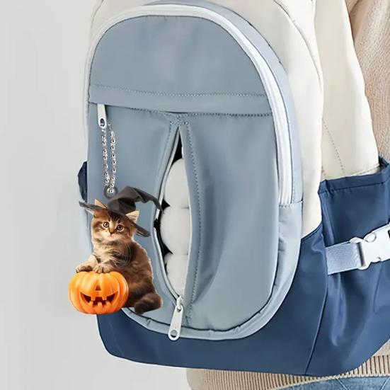 Halloween katt biltilbehør anheng heks lue design katt formet gresskar hengende ornament bil bakfra