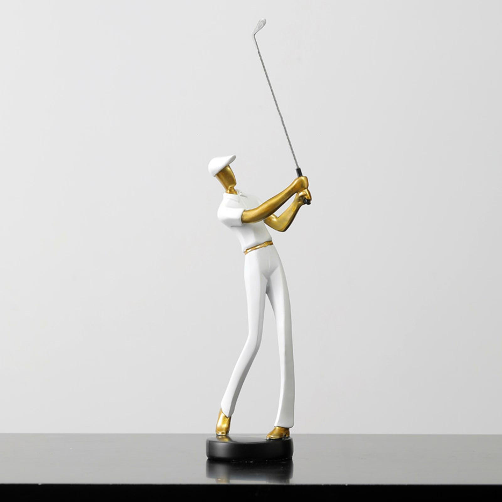 

Статуэтка для гольфа, украшение для стола, скульптура из смолы для офиса, гостиной, подарок White A