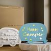 2Pieces Hollowed Toy Bus Silicone Molds for Candle Holder Gypsum Decoration Toy Bus Silicones Tealight Holder Molds X3UC