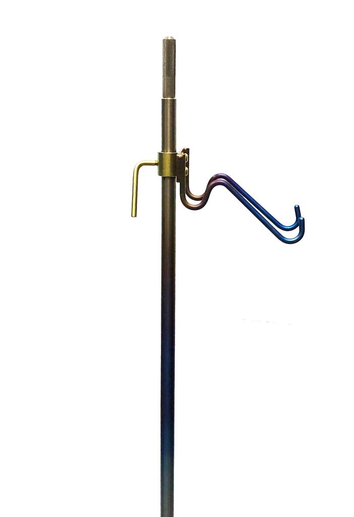 64 Titanium Bucket Holder for Rock Fishing Pitons, Iridescent Anodized (13)
