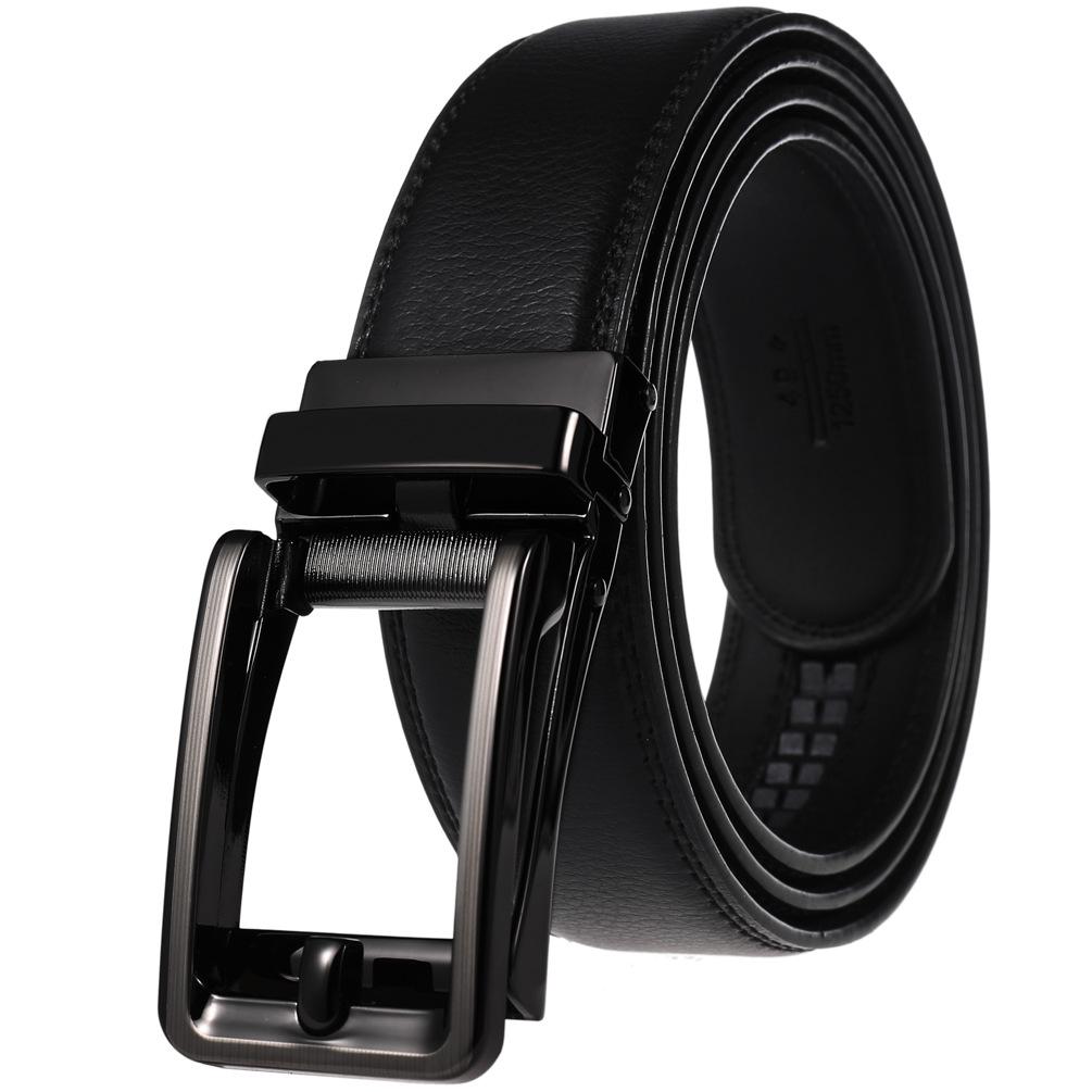 Men's Leather Automatic Buckle Business Belt LY36-32315-1