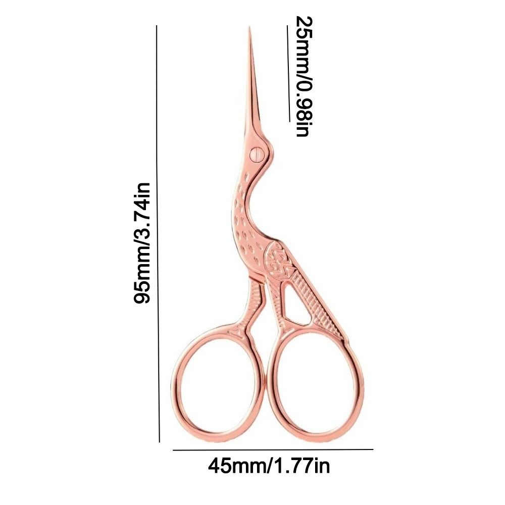Professional Tool Bird Shape Nail Art Shears Stainless Steel Precision Vintage Cutters Tailor Shears Handmade Crafts