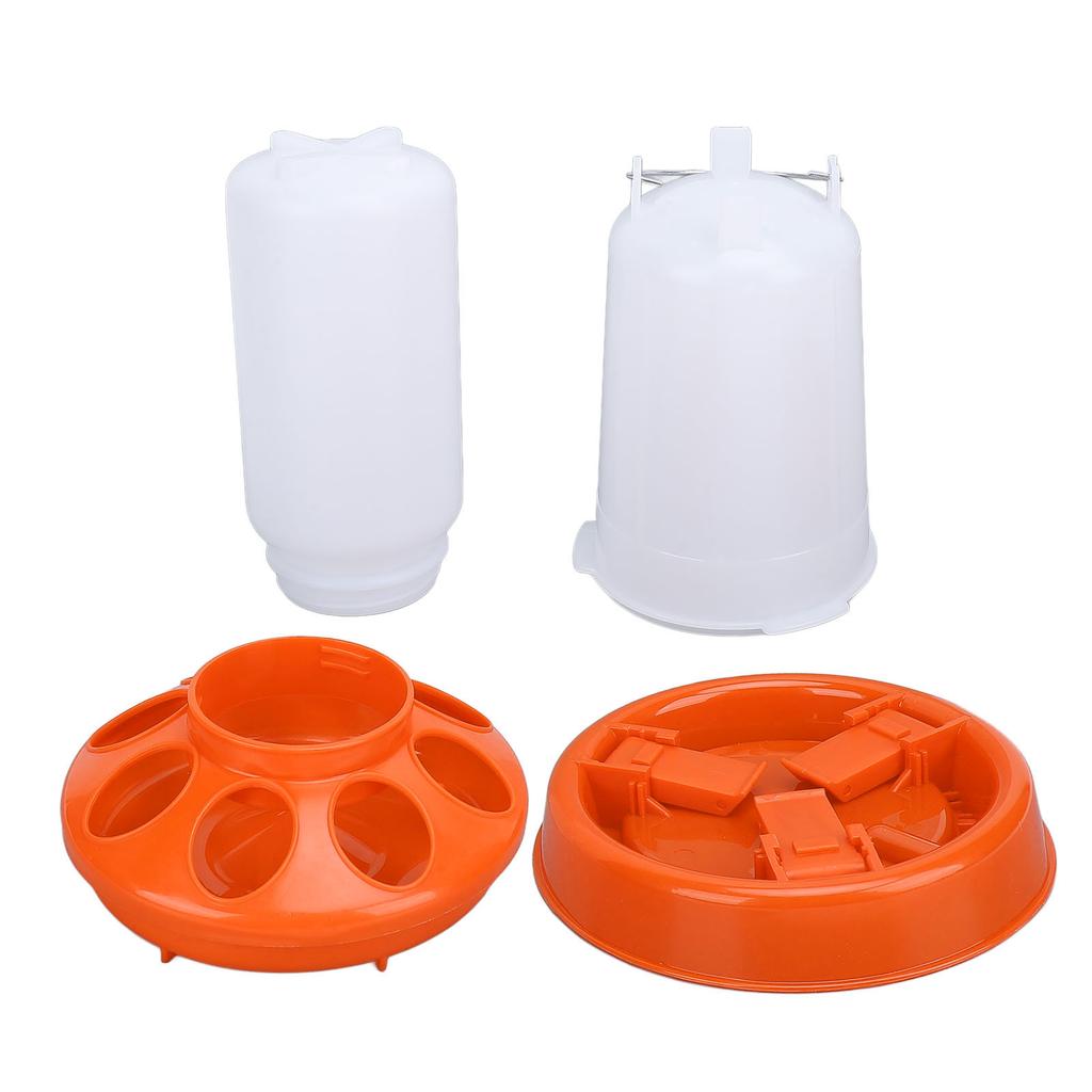 Hrănitor pentru pui Capacitate mare Plastic Automat Ușor de curățat Adăpător pentru pui pentru fermă Roșu