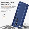 NINKI Slim Pen Case for Samsung Galaxy Z Fold 6 Case with Blue S Pen and Stylus Pen Holder & Kickstand,Hinge Case for Samsung Z Fold 6