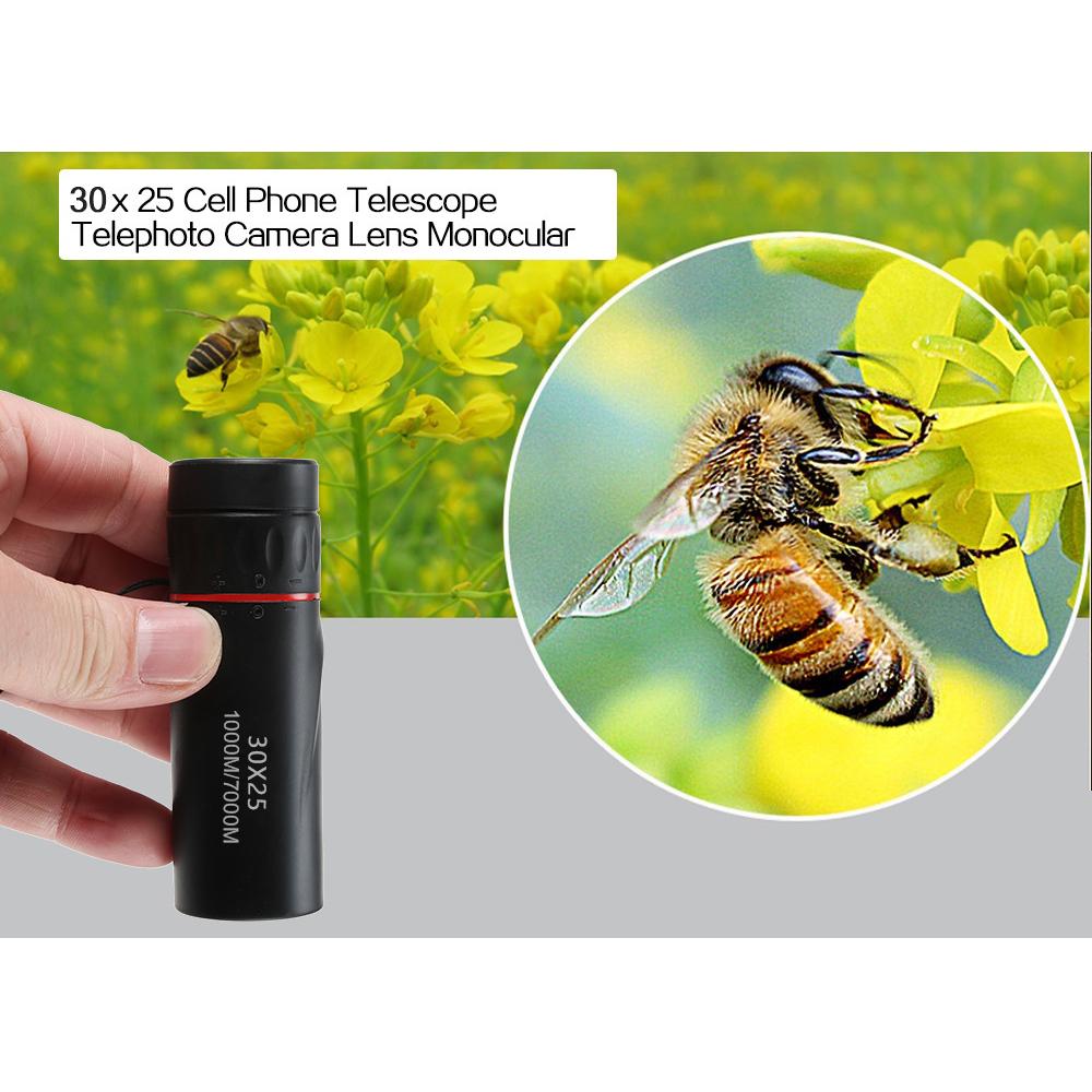 HD 30X25 Monokulare Teleskop Zoom Fokus Grün Film Fernglas Optische Jagd Tourismus Umfang Für Outdoor Wanderung Camping Monokulare