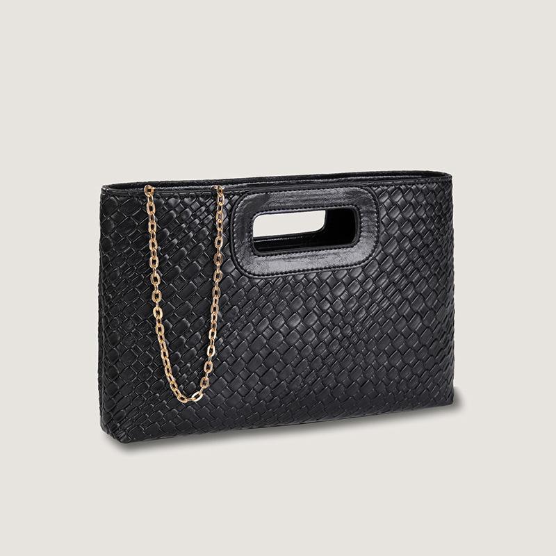 Bag women 2024 autumn and winter new Amazon popular woven pattern PU portable crossbody shoulder bag cross-border women s bag 29x19x5CM