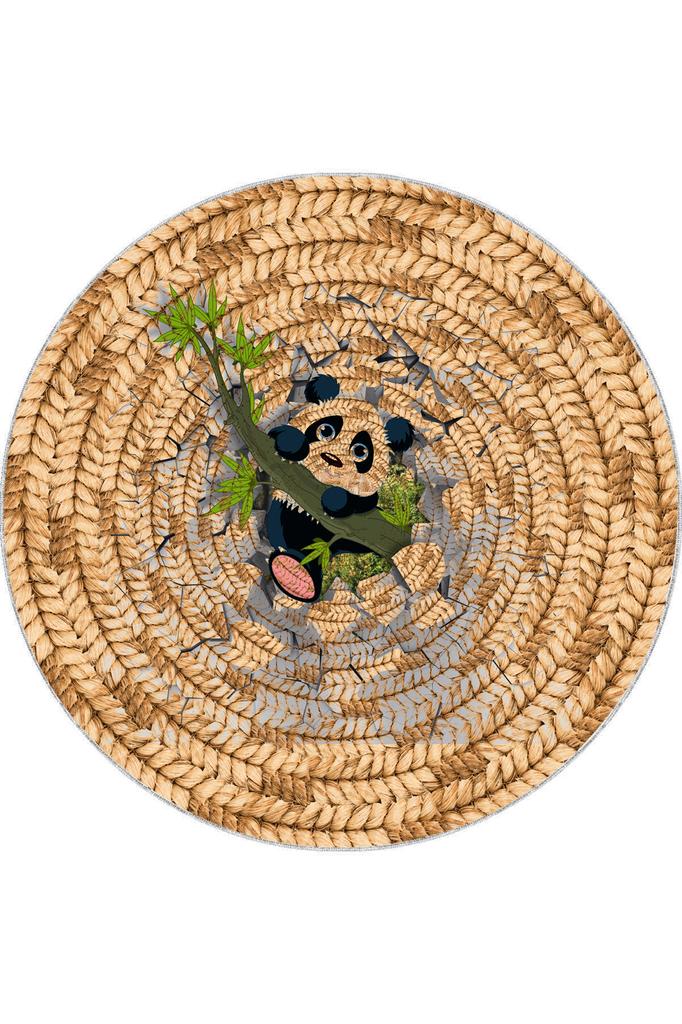 Rovigo Home Washable Round Printed Carpet RHM7063-SD332