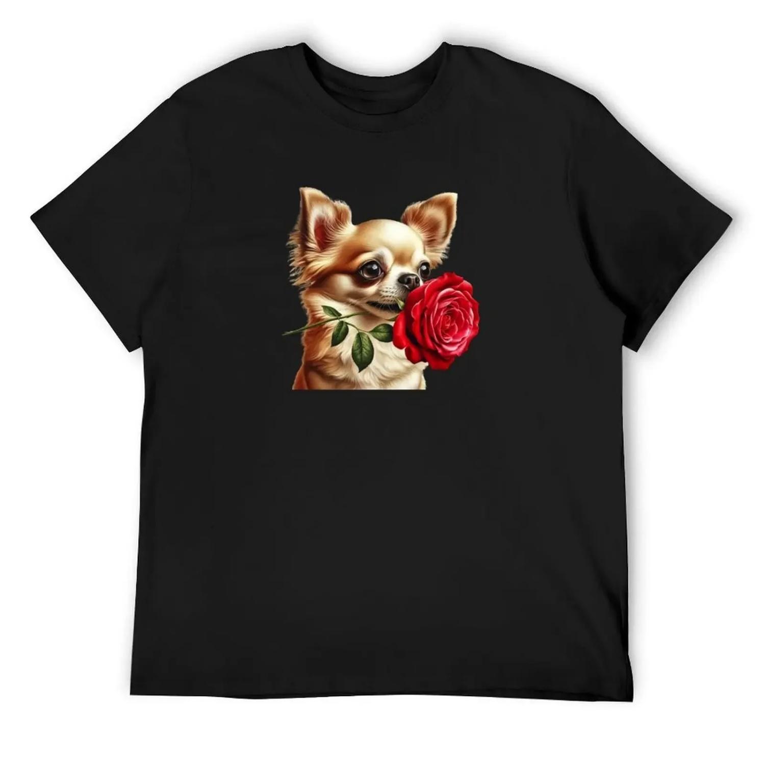 Chihuahua T-Shirt fashion shirts aesthetic clothes funny shirt cotton funny meme t-shirts mens t shirt graphic S