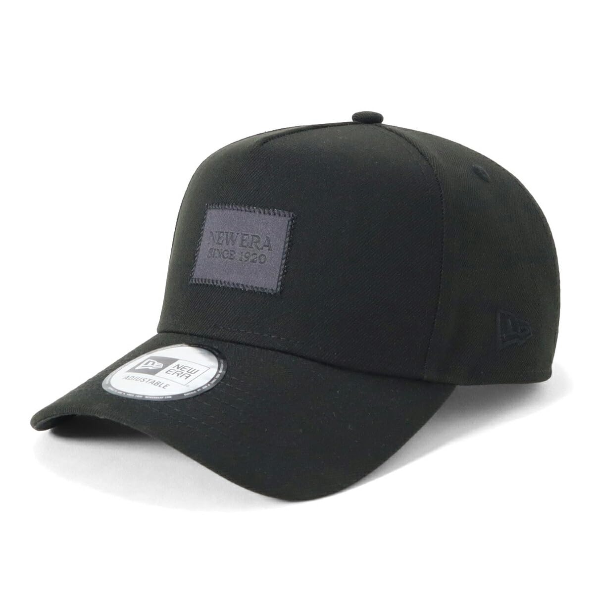 

New Era 9FORTY A-Frame Woven Patch Cap, Black, Free Size, 940AF, Black
