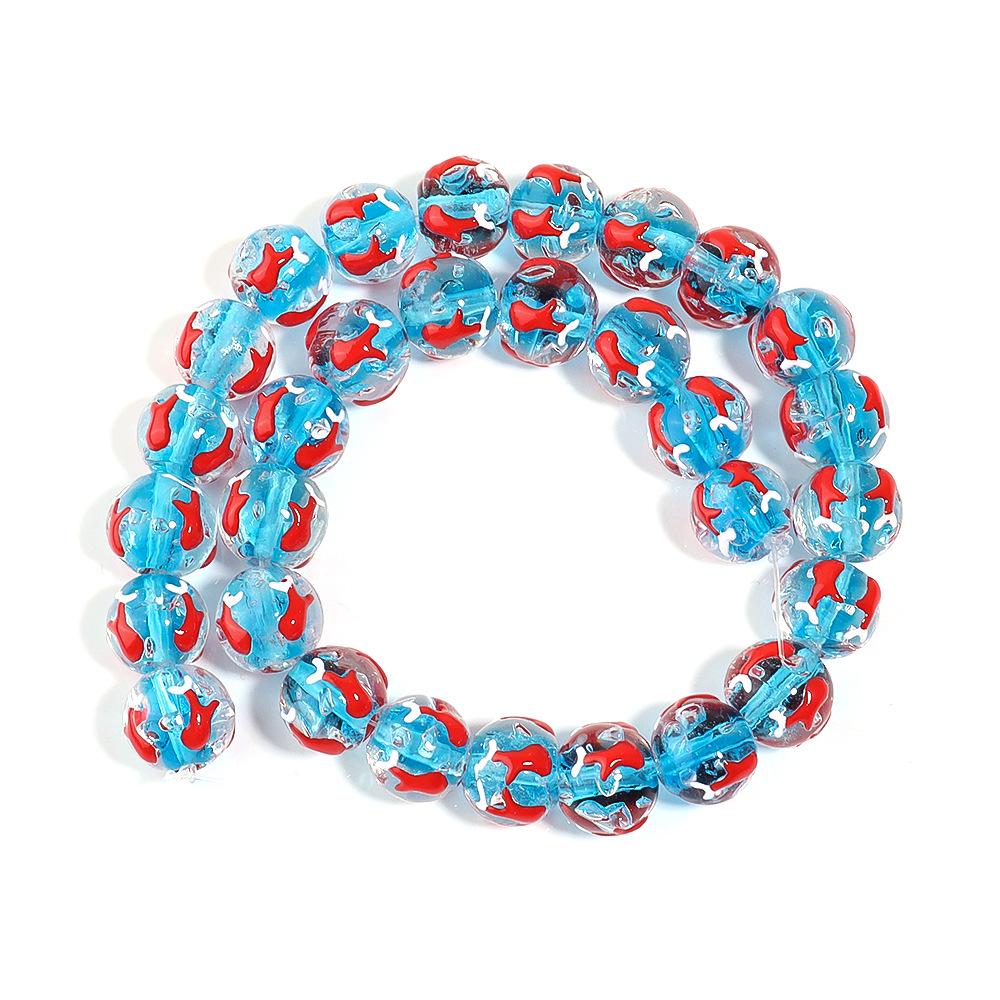 

Бусины 12 мм и 16 мм ручной росписи серии «Океан»: Медуза, Морская звезда, Рыба – Идеально для DIY украшений ручной работы