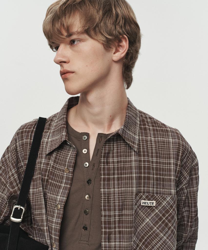 Hoite Regular Collar Marco Shirt (Brown)