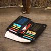 New Retro Men'S Handbag Handmade Old Leather Vertical Wallet Personalized Trend First Layer Cowhide Short Wallet