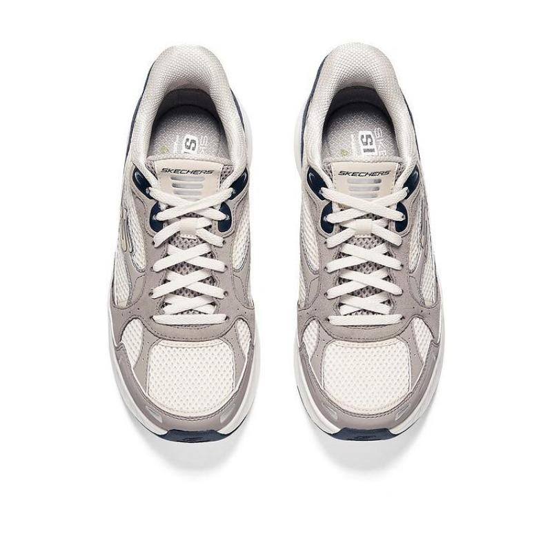 Skechers Edgeride Women Gray Blue Low Top Running Shoes 150650-OFNV