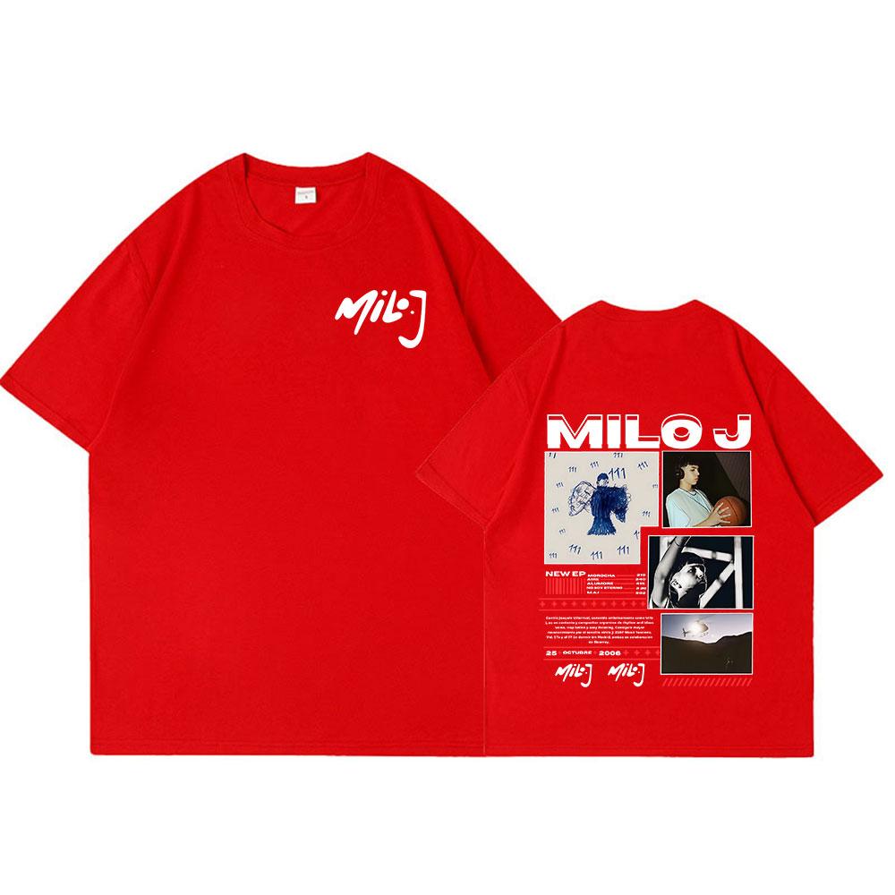 Rapper Milo J 111 166 Album Graphic T Shirt Unisex Women Fashion Hip Hop Tshirt Cotton Oversized Short Sleeve Tshirts Streetwear