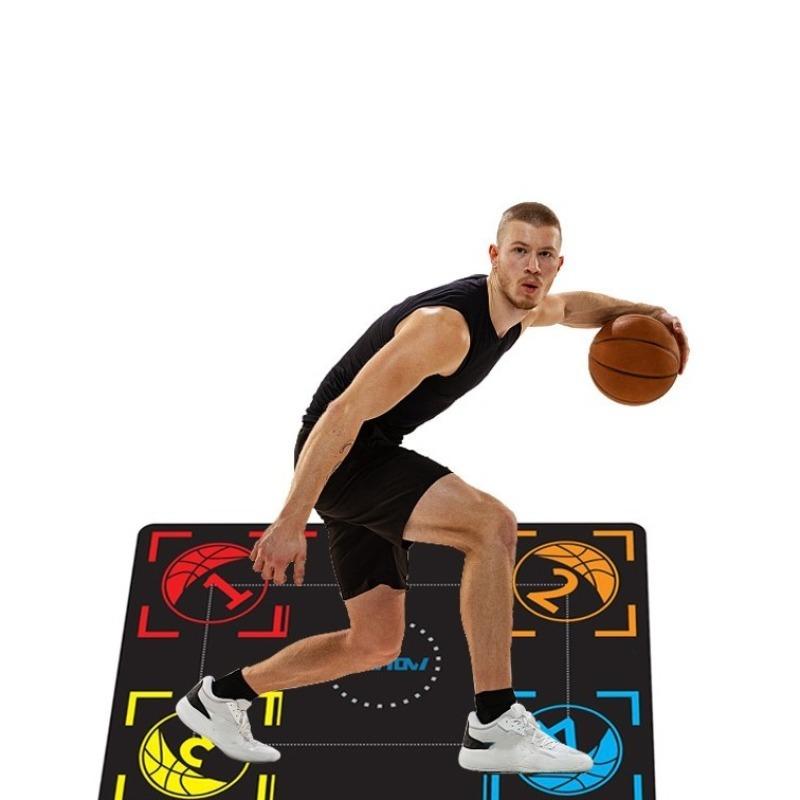 Children Basketball Training Mat Rubber Anti-slip Noise Absorbing Indoor Footwork Training Rug Kids Aid Sports Accessory