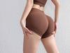 ALOSCO Women's Quick-Dry Yoga Shorts - Slimming Tight Fit, Bare Feel Peach Hip Lift