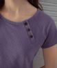 Aueonoseuteljia Jacquard Button Half T-Shirt_Vintage Purple(Ob6Tp15)