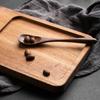 Wooden Serving Tray Cashew Nut Shape Tea Service Tray Artistic Craftsmanship Snacks Desserts Breakfast Dinner Transport Tray