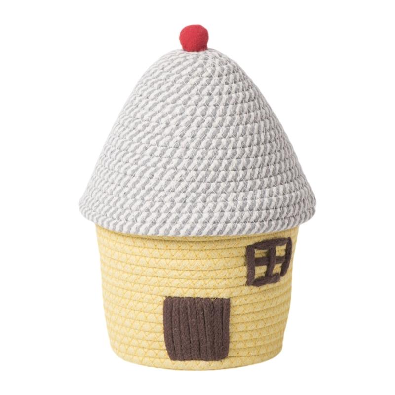 Multipurpose Woven Storage Basket for Home Decoration Organizers Container Ideal for Organizing Clothes Toy and More