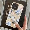 HOT Cool Flower Lily Luxury Lichee Leather Pattern Phone Case For iPhone 17 16e 16 15 14 13 12 11 Air Pro Max Plus X XR XSMax