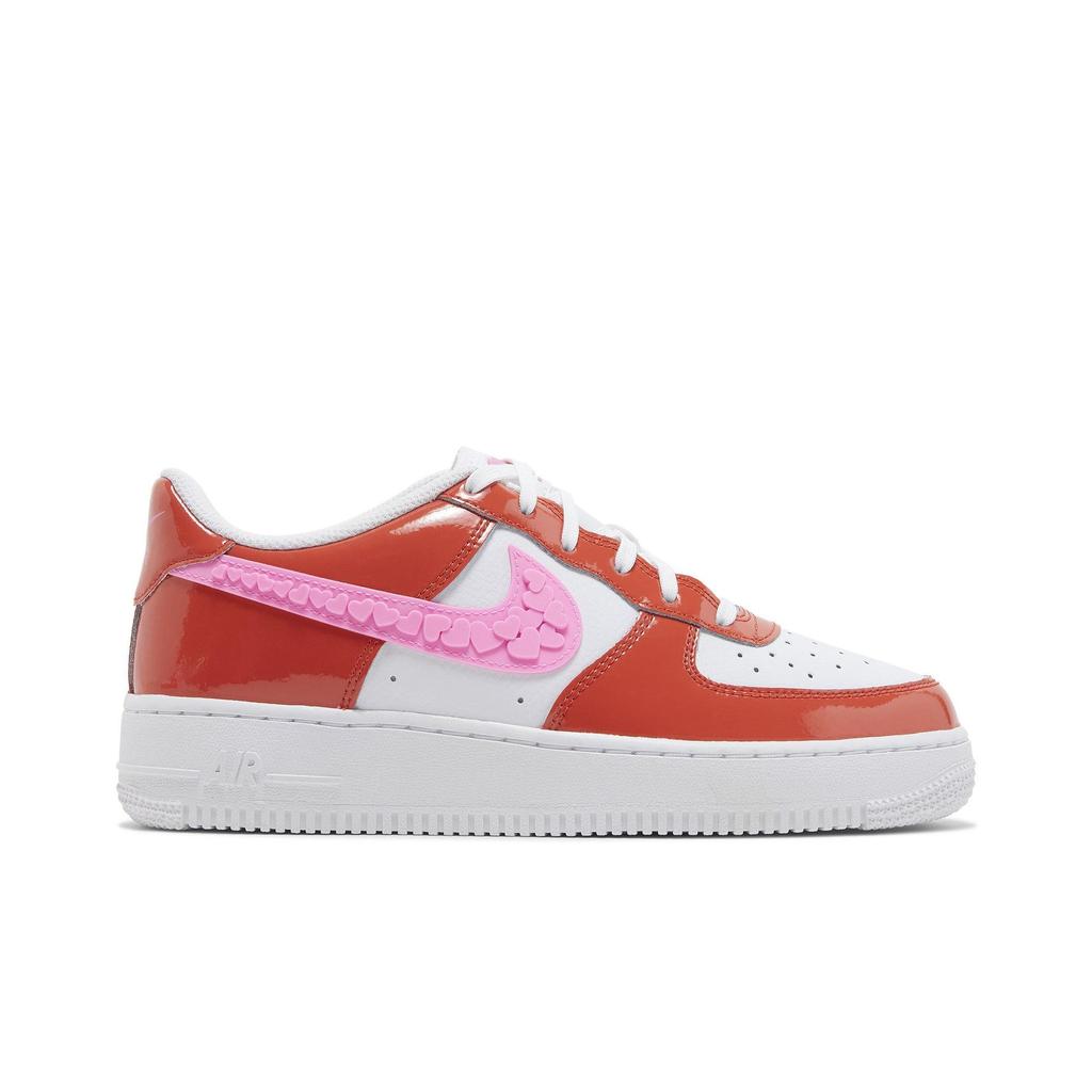 Nike Air Force 1 Low Grade School 'Valentine's Day 2023' (Unisex) Picante Red / Pink Spell / White Kids' Skateboarding Shoes FD1031 600