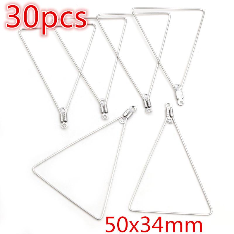 30-100pcs Stainless Steel DIY Earrings Hooks Clasp Findings Handmade Jewelry Making Accessories Earwire Accessories Steel Gold