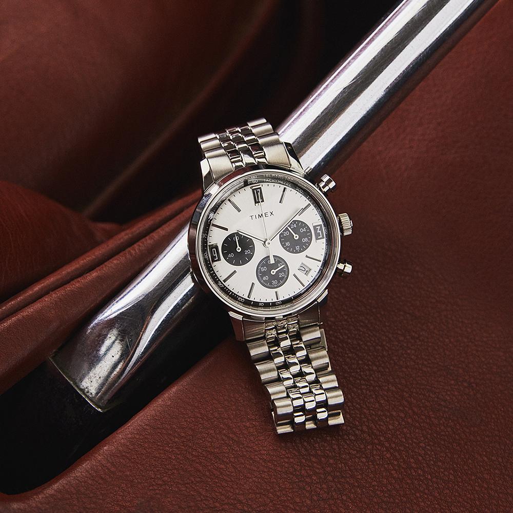 TIMEX Merlin Chronograph Tachymeter Men's Watch Gift 40mm TW2W10400