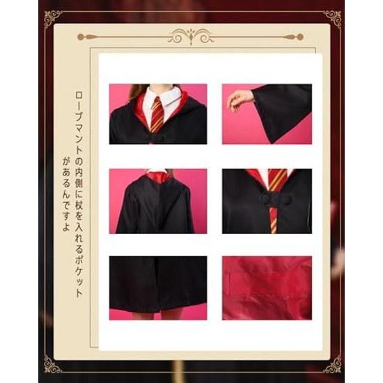JIURUN Cosplay outfit magic robe mantle high precision embroidered badge necktie costume unisex cultural festival birthday party exhibition magician