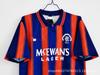 Saison 1993/94 Rangers Auswärts-Trikot Retro-Fußballtrikot Oberteil Thailändische Version, ein Stück wird im Namen der Drucknummer gesendet.
