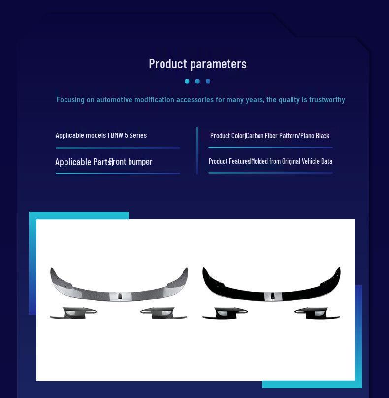 BMW Series Front Lip Splitter & Corner Guards Kit
