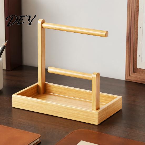 Wood Countertop Shelf Wooden Headband Holder Organizer, Large Capacity Storage Box, Space Multi Purpose Bin Saving Container, for Hair Accessories And