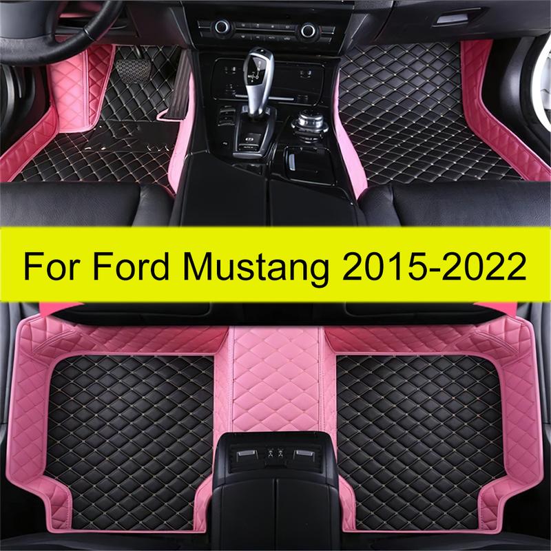 Car floor mats for Ford Mustang 2015 2016 2017 2018      auto foot Pads automobile carpet cover