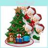 Zibi Eye-catching Diy Christmas Family Resin Mask Ornament Delightful Santa Design For Cheerful Celebrations