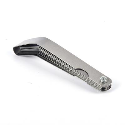16 Blades Feeler Gauge Metric Gap Filler 0.127-0.508Mm Valve Gage Measurment