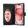 Samsung S24U Mirror for Foreign Trade, Multi-card Insert Card, Flip Cover Leather Case, iPhone15 Oblique Span Lanyard, Mobile Phone Case.