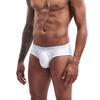 Men's sexy simple solid color cotton briefs, trendy men's breathable triangles