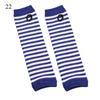 Striped Elbow Gloves Women Emo Gloves Winter Warm Long Sleeves Gloves Women Fingerless Stripe Hip-Hop Knitted Elbow Mittens