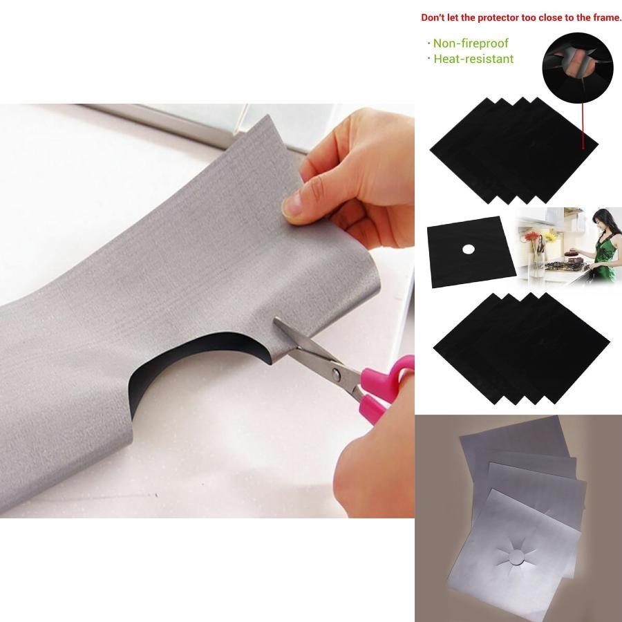 Easy-clean Gas Stove Protector Mats In Multiple Colors And Sizes