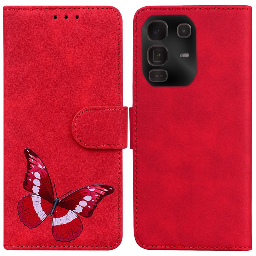 For Infinix Note 50 Pro+ 5G Stand Case PU Leather Phone Cover Butterfly Printed