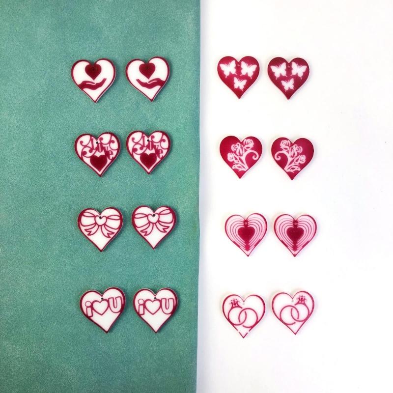 Craft Stunning Earrings Making Mold Butterfly Heart Pendant Silicone Molds Handcrafted Eardrop Moulds for DIY Lover