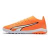 Puma Ultra Match TT Round Toe Lace-Up TF (Rubber Studs) Hard Ground Artificial Grass Football Shoes Unisex Football Shoes Orange 107220-01