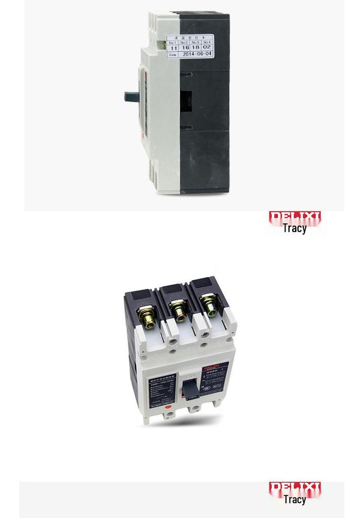 Delixi CDM1 Three-Phase 4P Air Switch Circuit Breaker, 160A/200A/250A, Plastic Case