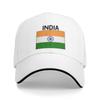 India Flag Emblem Baseball Cap Classic WomenUnisex Trucker Hat Breathable Print Tennis Skate Baseball Caps Gift Idea