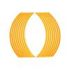 16 Pcs Motorcycle Wheel Stickers 10/12/18" Universal Motorcycle Wheel Rim Reflective Sticker Safety Reflective