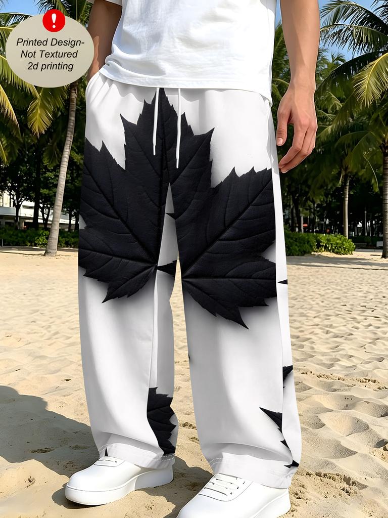 Men's casual pants straight-leg pants trousers casual loose POD to map can be determined Europe and America