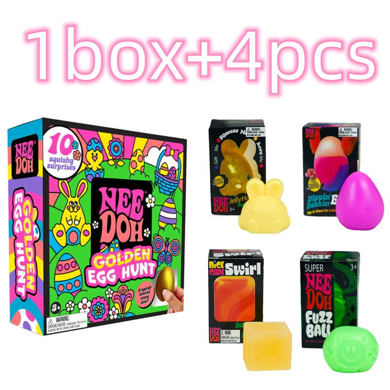 Latest caja Sorpresa Needoh Super Needoh Fuzz Sphere Jelly Hops Dippin' Dazzler Eggs Super Solid Squish Easter Theme